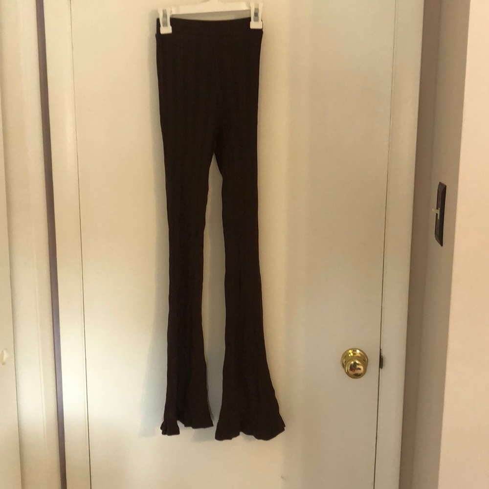 Zara Brown Flared Leggings